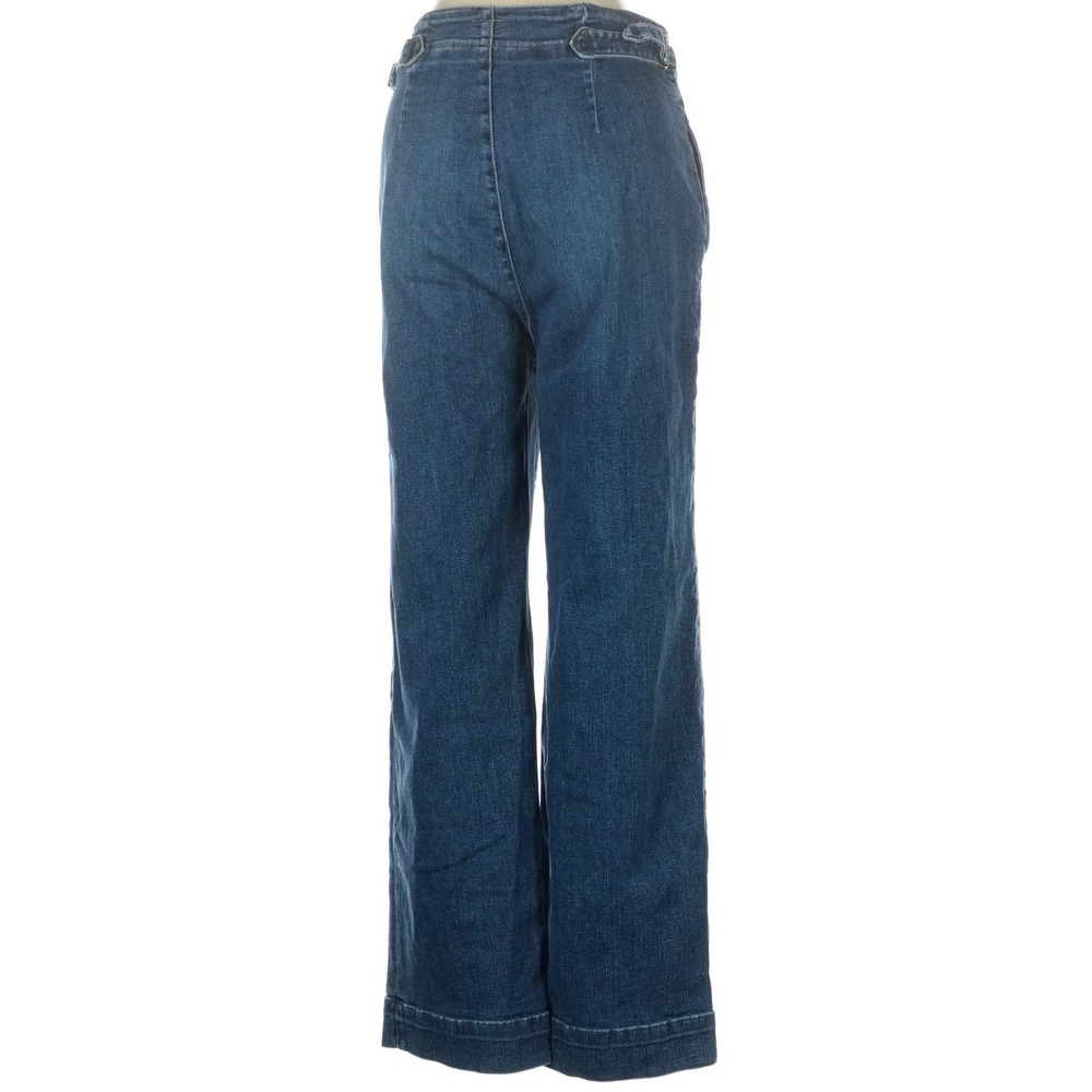 MOTHER The Cinch Greaser High-Rise Wide-Leg Ankle Blue Denim Jeans Sz‎ 27